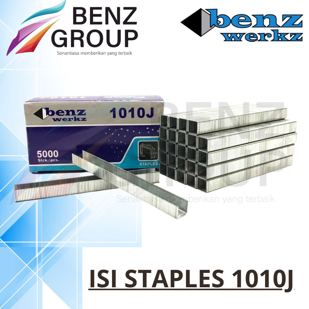 Benz Werkz Isi Staples Tembakan Angin 1010J - Isi Steples 10mm 1010J - Kodenki Isi Staples Paku Temb