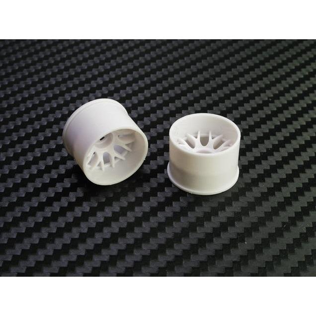PN RACING, 288WR14 MINI-Z 2WD MACHINE CUT BBS REAR WHEEL R14 WHITE