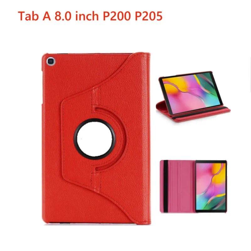 For Samsung Galaxy Tab A 80 2019 S Pen SMP200 P205 Case 360 Rotation Smart PU Case For Samsung P200 