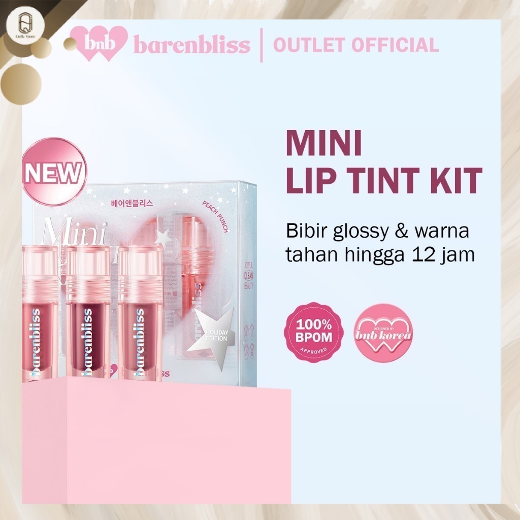 QEILA - BNB Barenbliss Peach Punch Mini Lip Tint Kit 3 x 1,5 ml