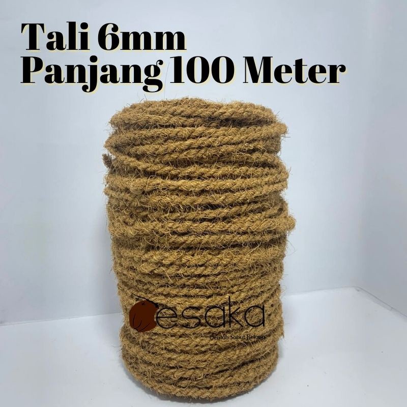OESAKA - Tali Sabut 6mm Panjang 100 Meter / Tali Tambang Turusan Kuat