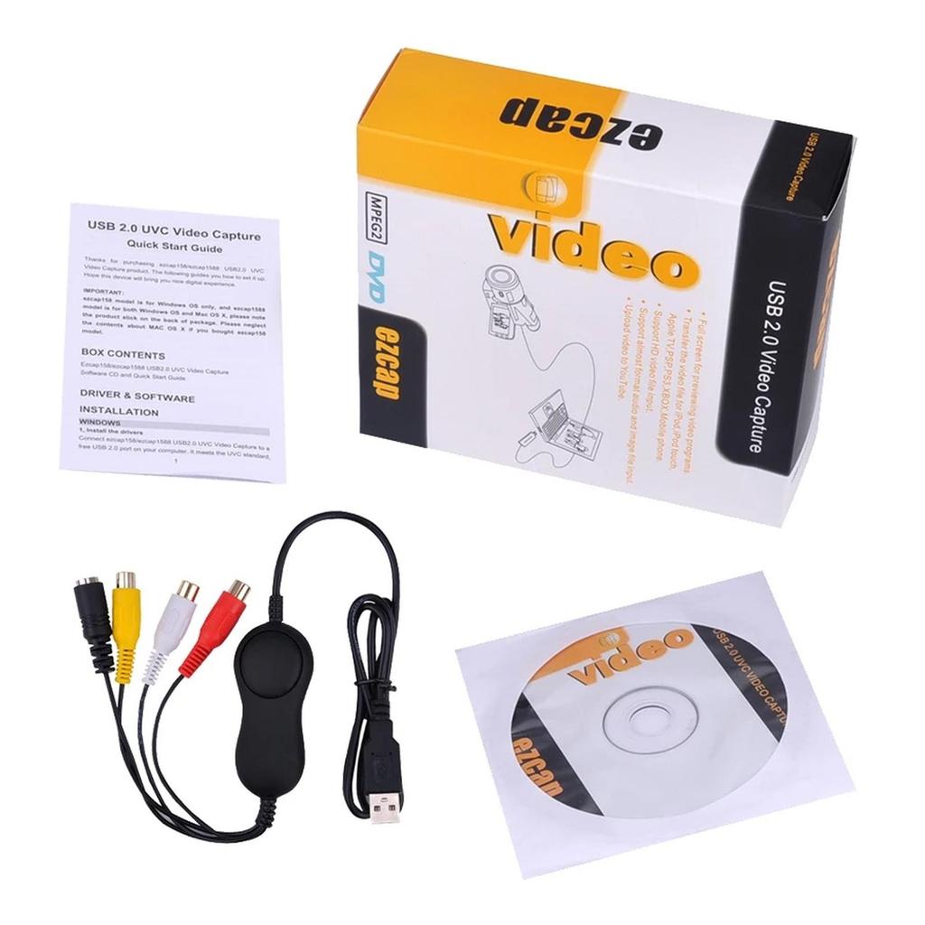 EzCap 158 Usb 2.0 To Rca Av Video Capture