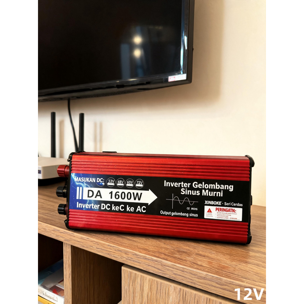 Power Inverter Pure Sine Wave PSW 1600W PSW COCOK Untuk Kompresor AC Kulkas Pompa Air dan Elektronik
