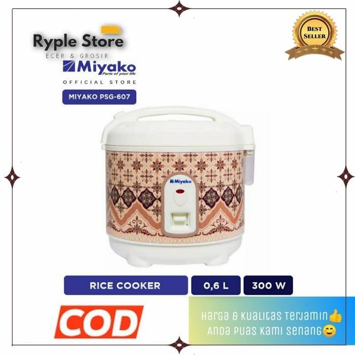 Rice cooker mini Miyako 0.6 liter PSG 607 mejicom mejikom murah