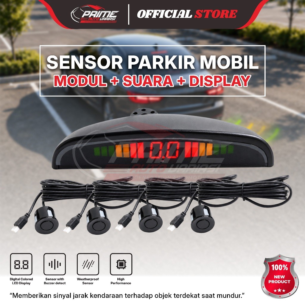 Sensor Parkir Mobil Sensor Mundur Mobil Bunyi Beep + DISPLAY