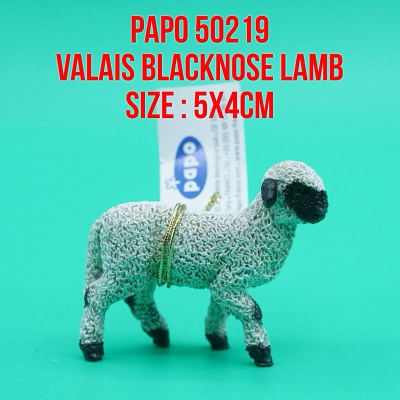 Papo 51193 Blacknose Sheep Domba Valais Hidung Hitam Walliser Schwarznasenschaf Ovis ovis | Mainan F