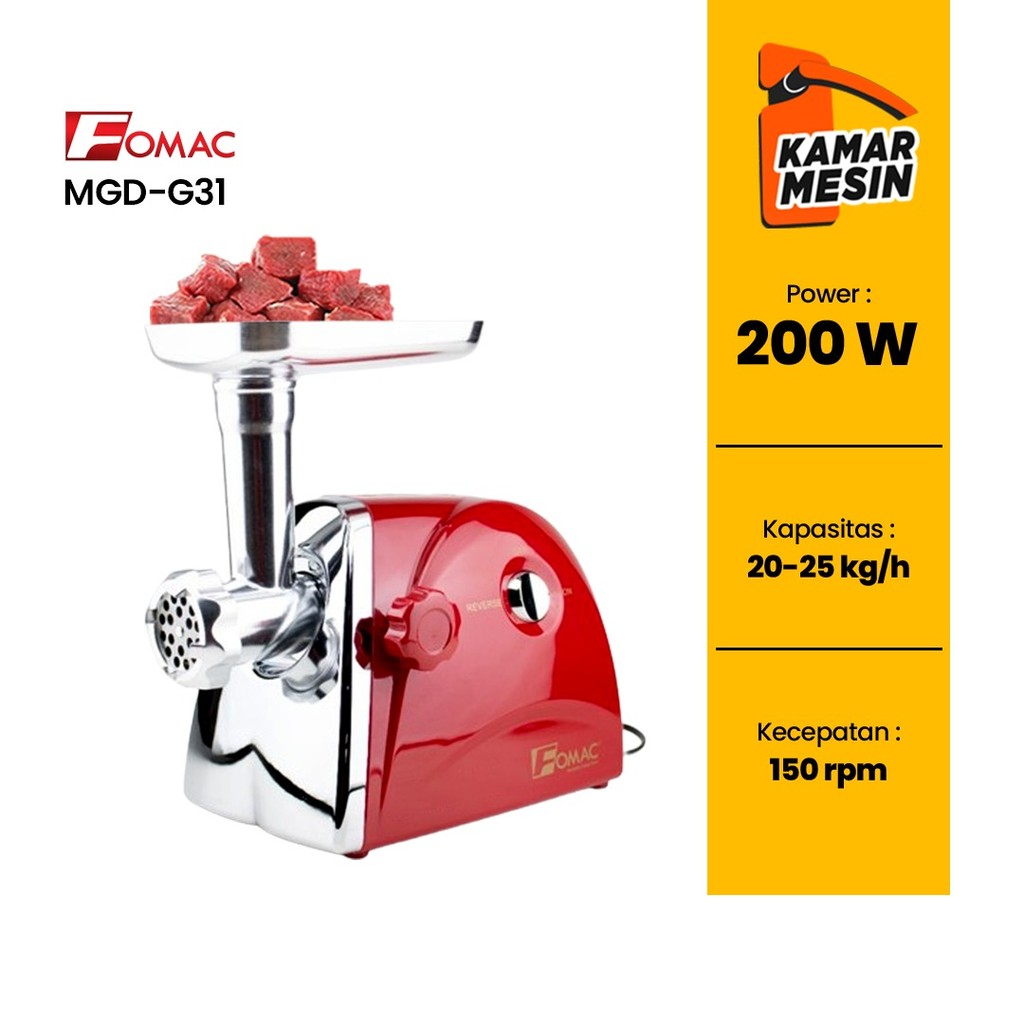 FOMAC Giling Daging Listrik Electric Meat Grinder MGD-G31 FOMAC