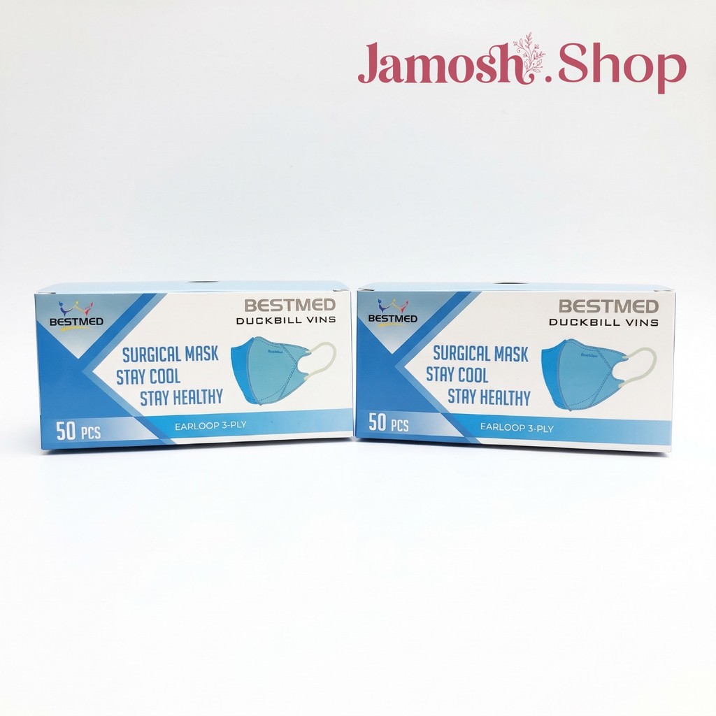 BestMed Masker Medis Duckbill Vins 3 ply isi 50