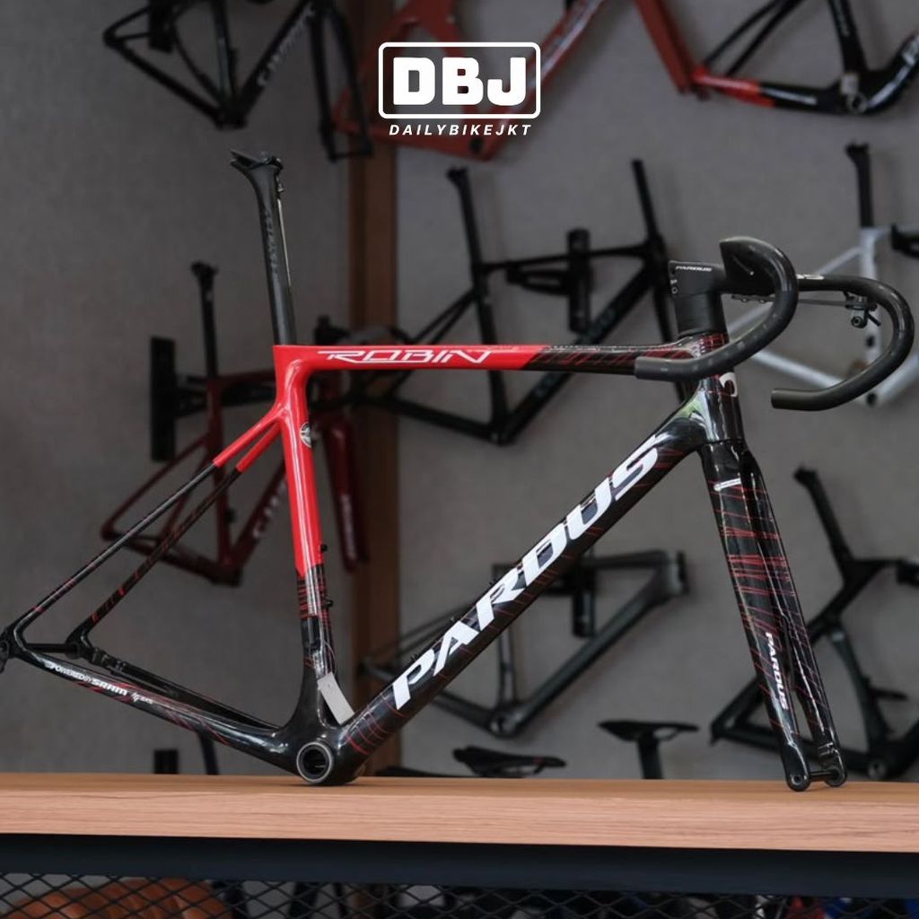 Frameset PARDUS ROBIN EVO Disc Brake Carbon Road Bike Frameset Size S Handlebar 400x100mm USED