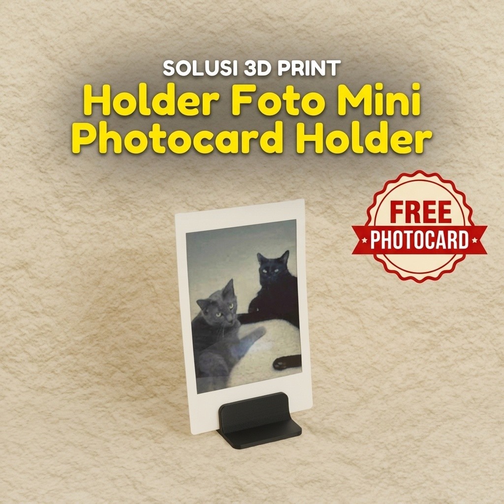 Holder Foto Mini - Stand Photocard Holder Aesthetic 3D Print