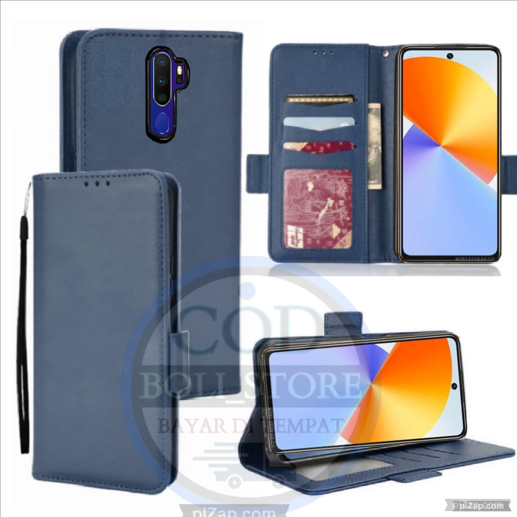 READY Case HP Oppo A5 2020/ A9 2020 Flip Dompet Casing HP Flip Wallet Leather Cover