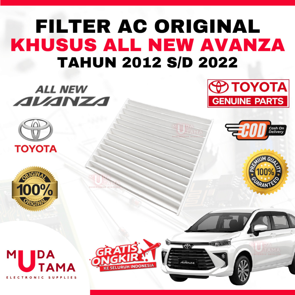 Filter AC ALL NEW AVANZA 2012 s/d 2022 ORIGINAL Toyota - Filter AC Kabin ALL NEW AVANZA - Filter AC 