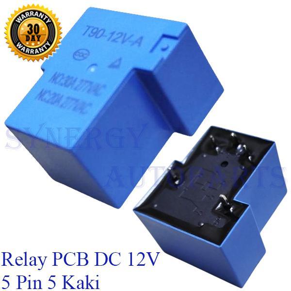 Relay PCB 5 Pin DC 12V 5 Kaki - 10005577