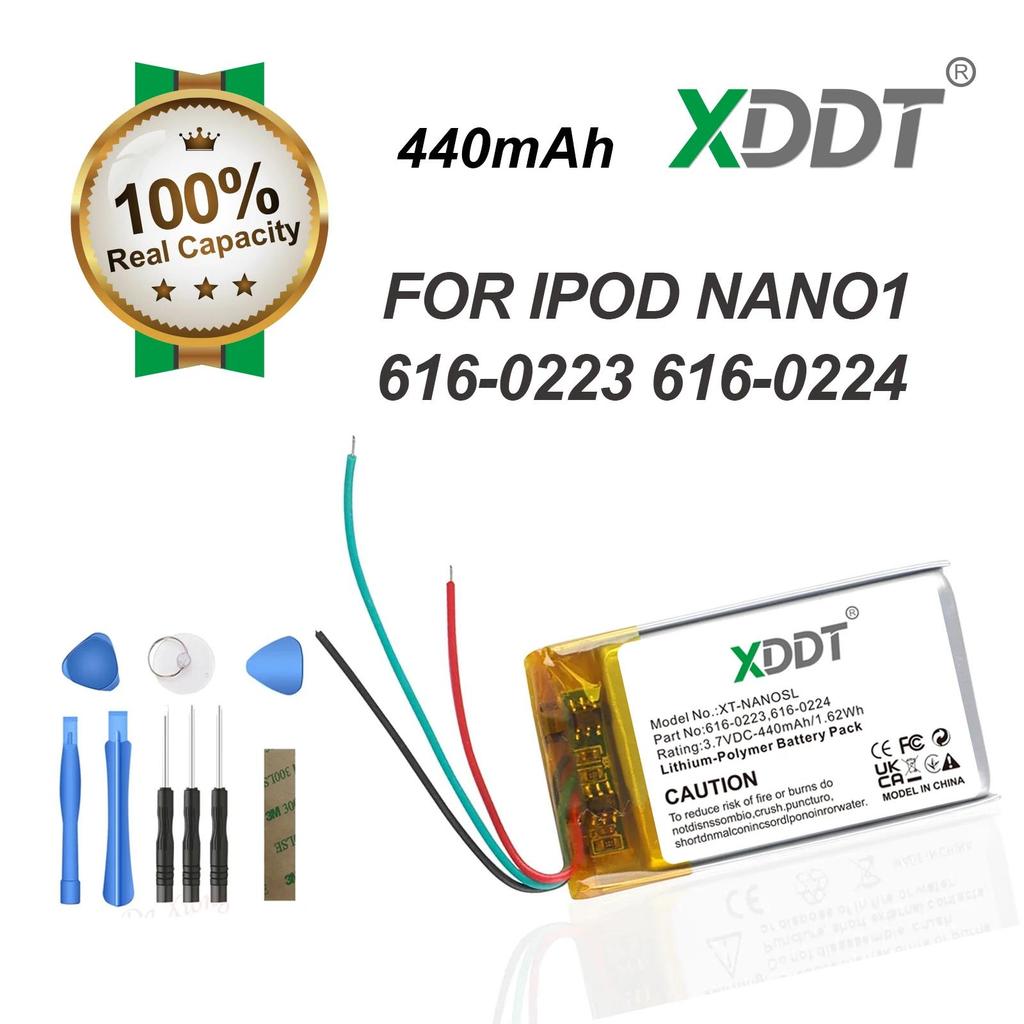 616-0223 616-0224 616-0283 440mAh Battery For iPod Nano1 1st Gen Generation MP3 A1137 Nano 1 616-022