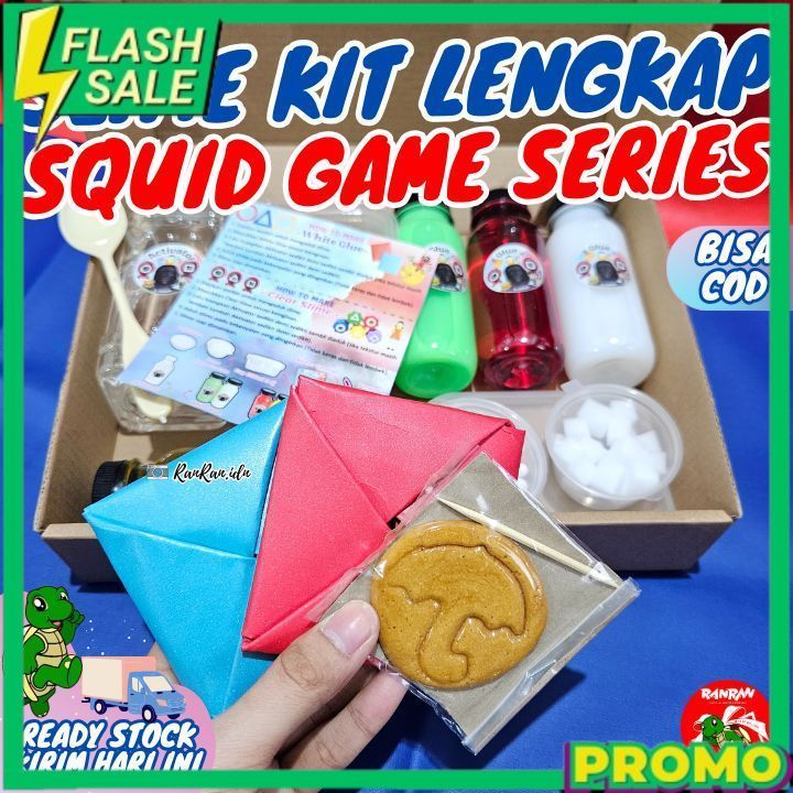 Slime Kit Squid Game/ Slime Kit Lengkap Squid Game/Slime Kit Cowok & Cewek/ Slime Kit Anak KMN
