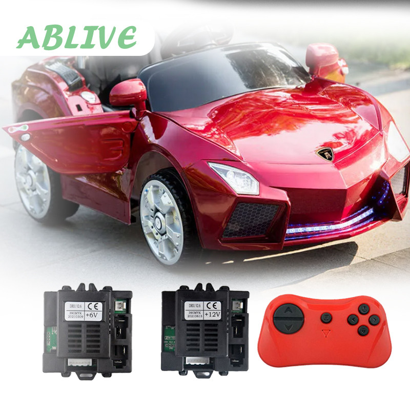 DR01 Receiver + Remote Mobil Aki 12v Dan 6v Untuk Mobilan Aki Anak