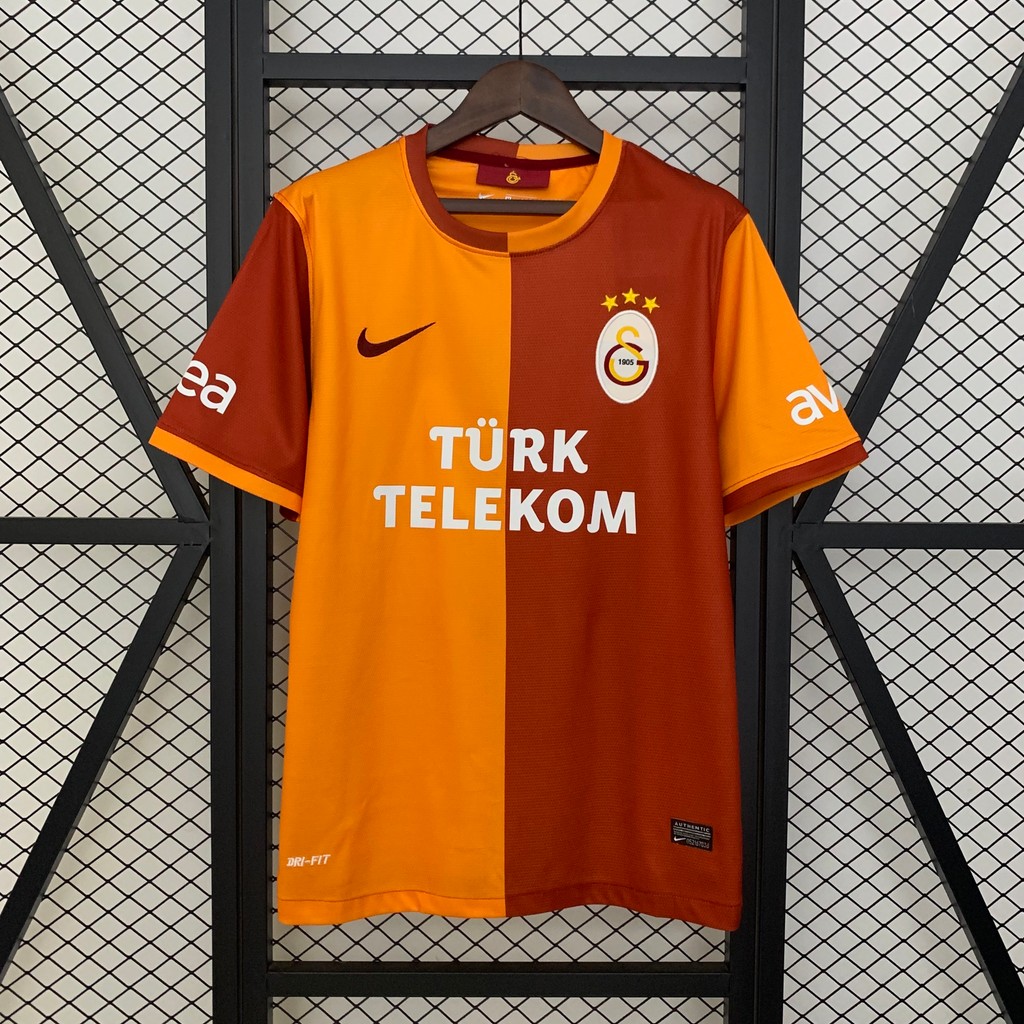 Jersey grade ori Retro Galatasaray 13/14 Home A08 T shirt pria