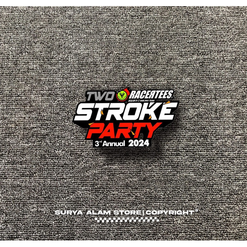 Stiker Cutting 2 Stroke Party Racertees 2024 | Two Racertees Stroke Party