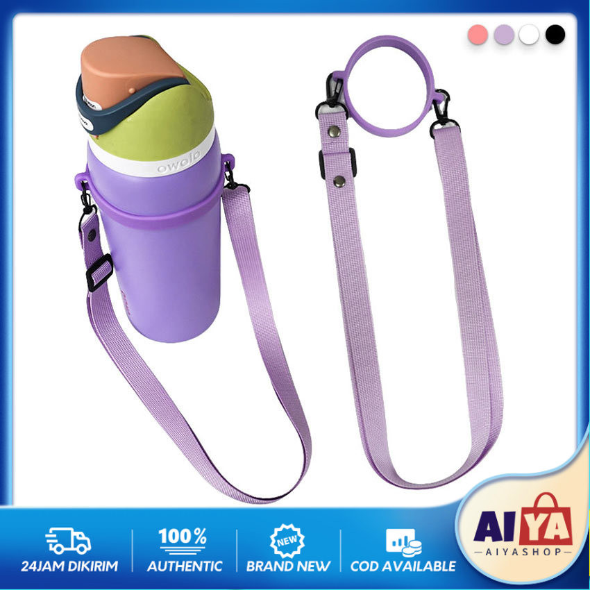 Tali Botol Minum Panjang Polos + Silicone Bottle Strap Karet Tutup Botol Minum Owala Stan-ly Bottle 