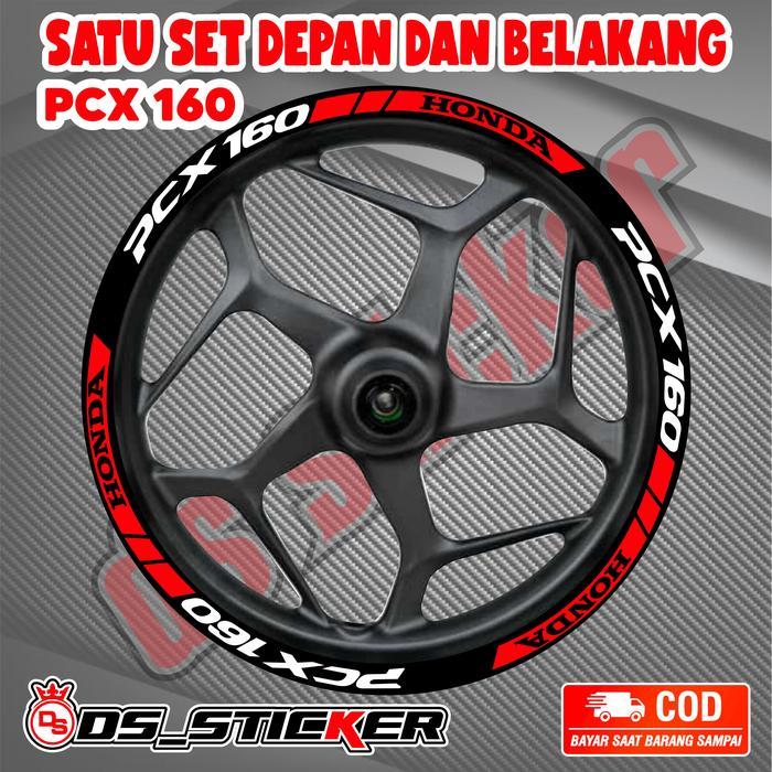 [BEST SELLER] Stiker motor Stiker pcx Sticker velg Sticker velk pcx 160 - MERAH