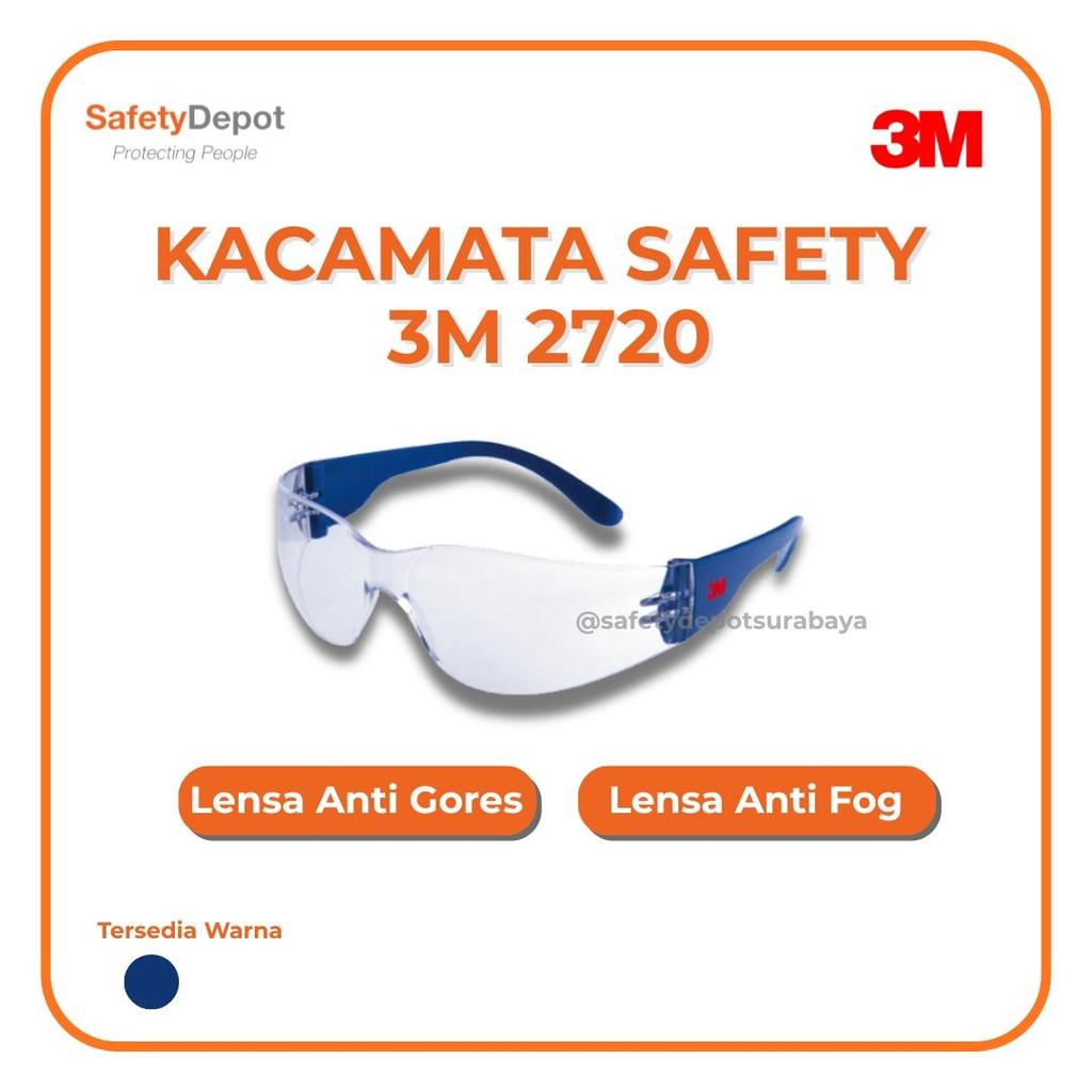 KACAMATA SAFETY 3M 2720 - Safety Glasses Nyaman & Profesional