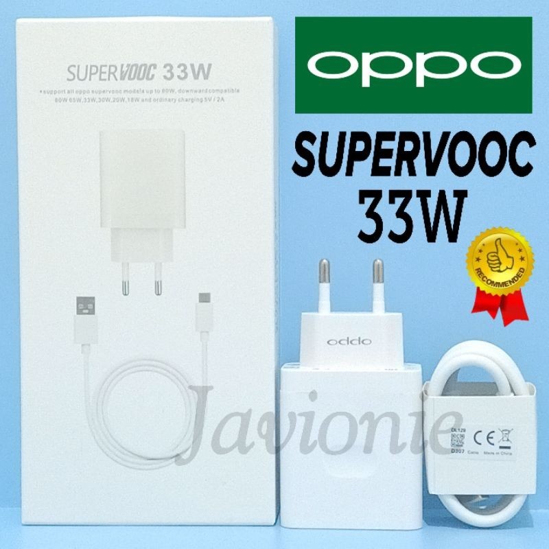 Charger Casan 0PPO SUPER VOOC 33W Reno 7 7z 8 8z 8T A38 A57 A58 A74 A76 A77s A78 A79 A95 A96 A98 4G 