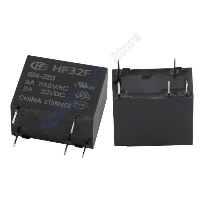 5PCS JZC/HF32F -005/012/024VDC -HS / HS3 / ZS3 / HSL3 / HSLQ3 3A 5A 8A 10A 250VAC 4Pin 5Pin Relay DC