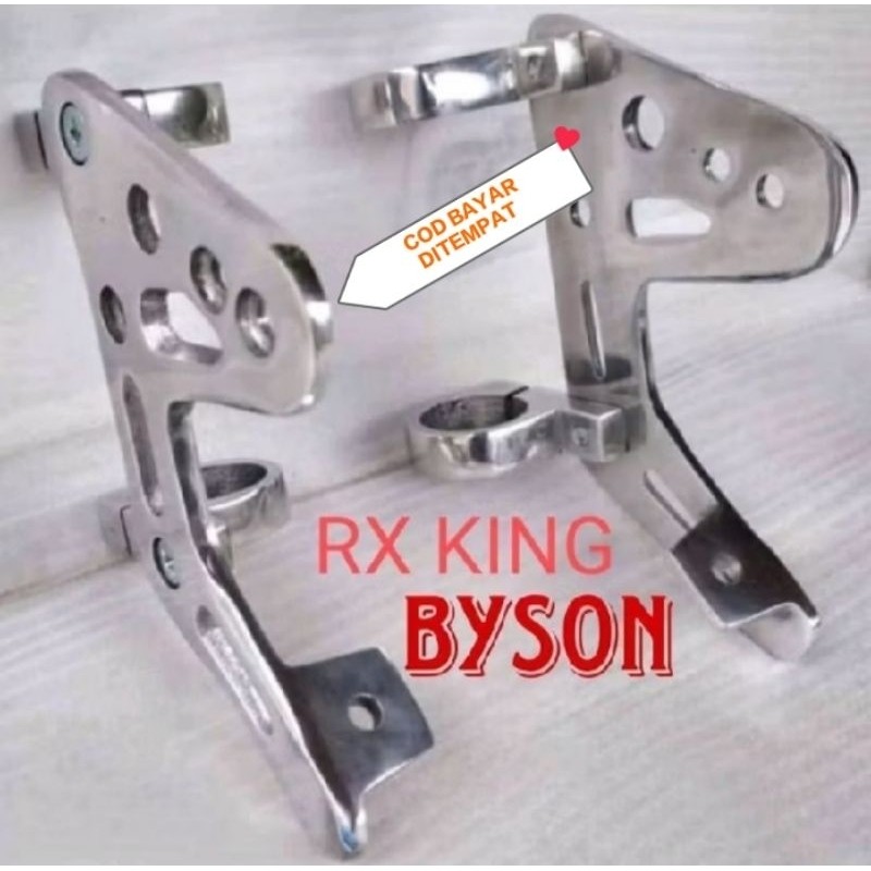 HORANSHOP Breket kupingan dudukan lampu depan RX king RX s Byson model bpro
