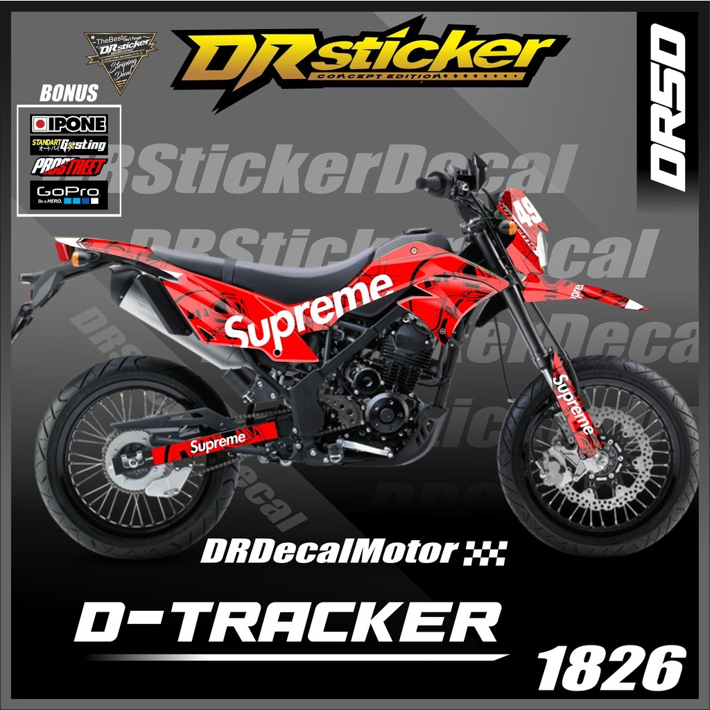 Decal Sticker Fullbody Motor Kawasaki Klx Dtracker decal d-tracker variasi supremme decal klx dtrack