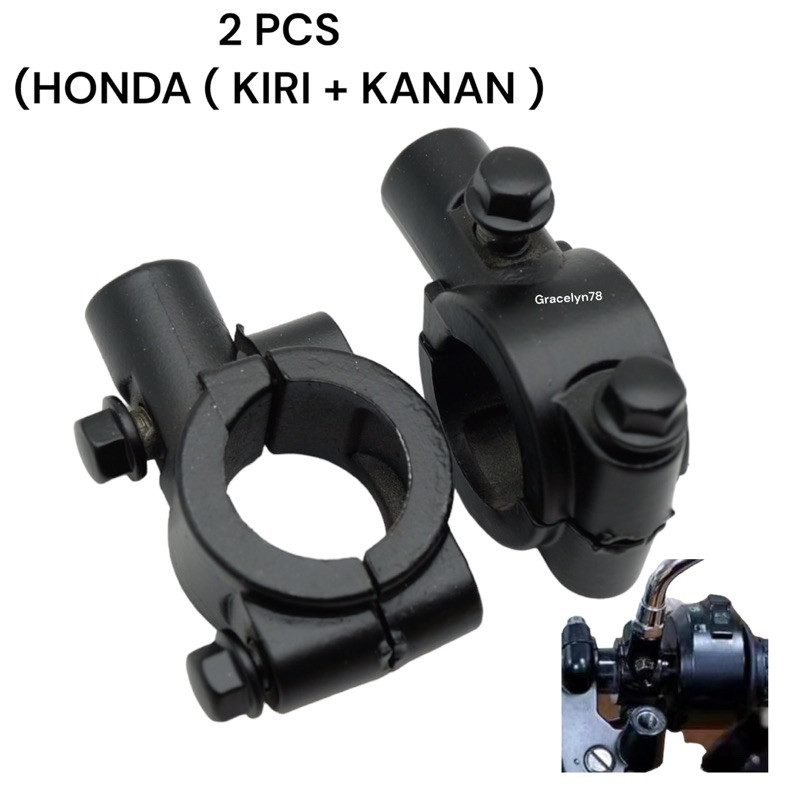 breket dudukan spion honda kleman dudukan spion honda beat esp scoopy new beatstreet set kiri kanan