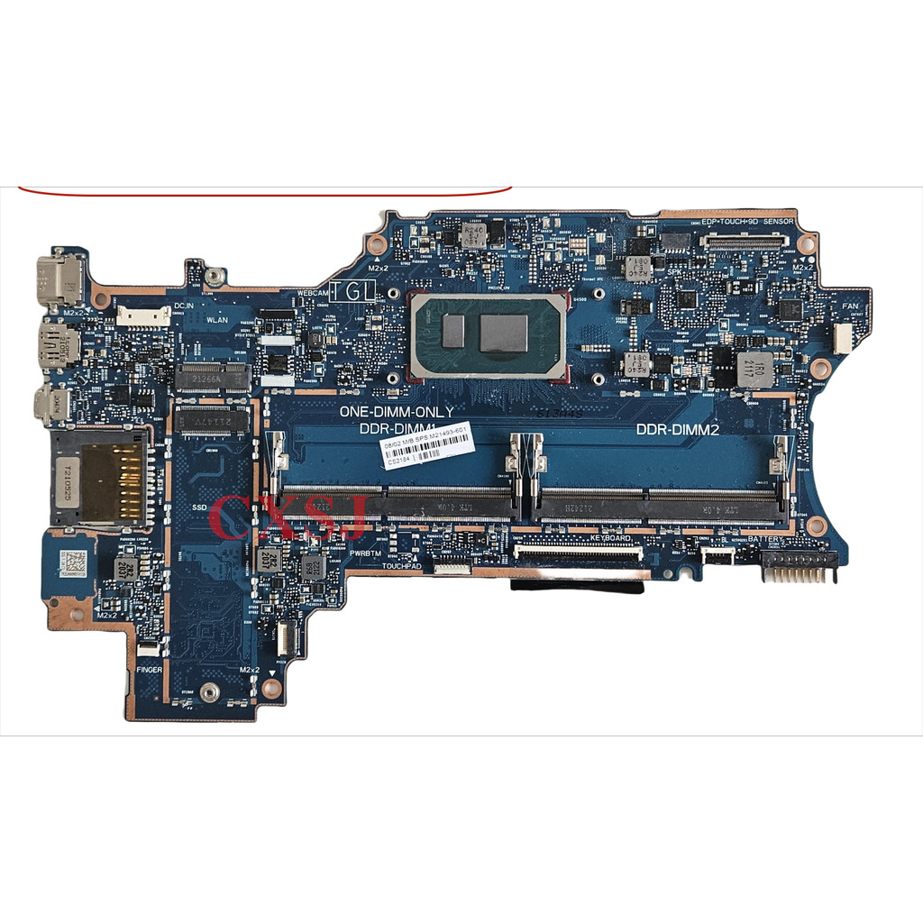 For HP Pavilion X360 14m-DW 14-DW Laptop Motherboard With i5-1035G1 i3-1115G4 i7-1065G7 CPU 6050A315