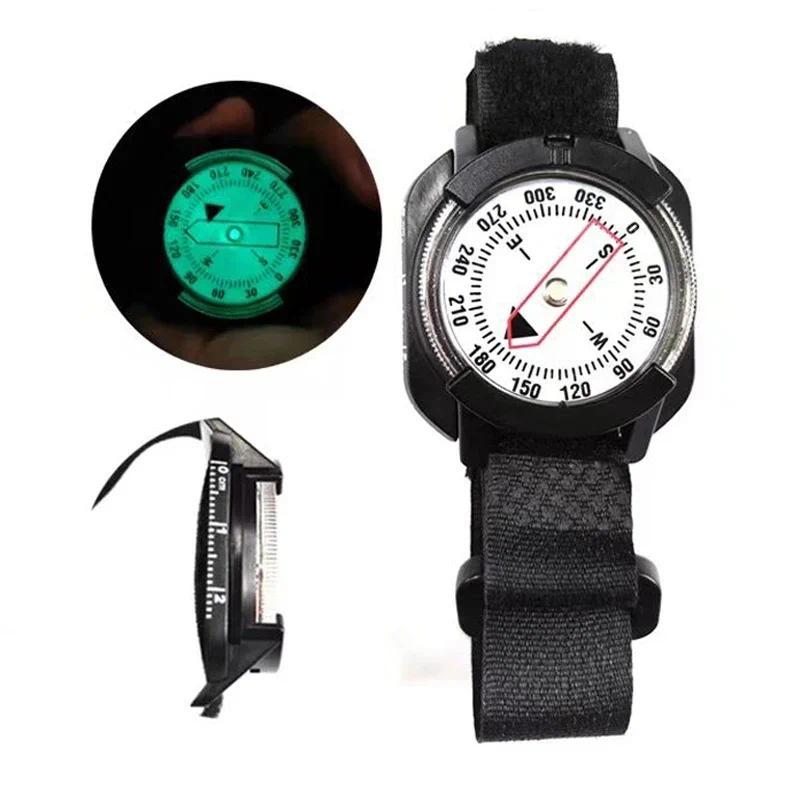 Ultra-Portable Diving Compass Scuba Diving Precise Navigation Compass Wristband Compass Luminous Dia