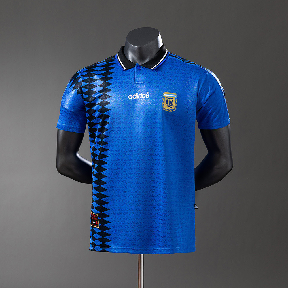 Jersey Retro Players Argentina 1994 Away T shirt pria