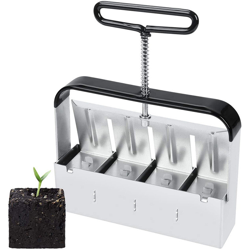 Soil blocker, manual soil block maker, garden tool, seeding tool, gardening tool