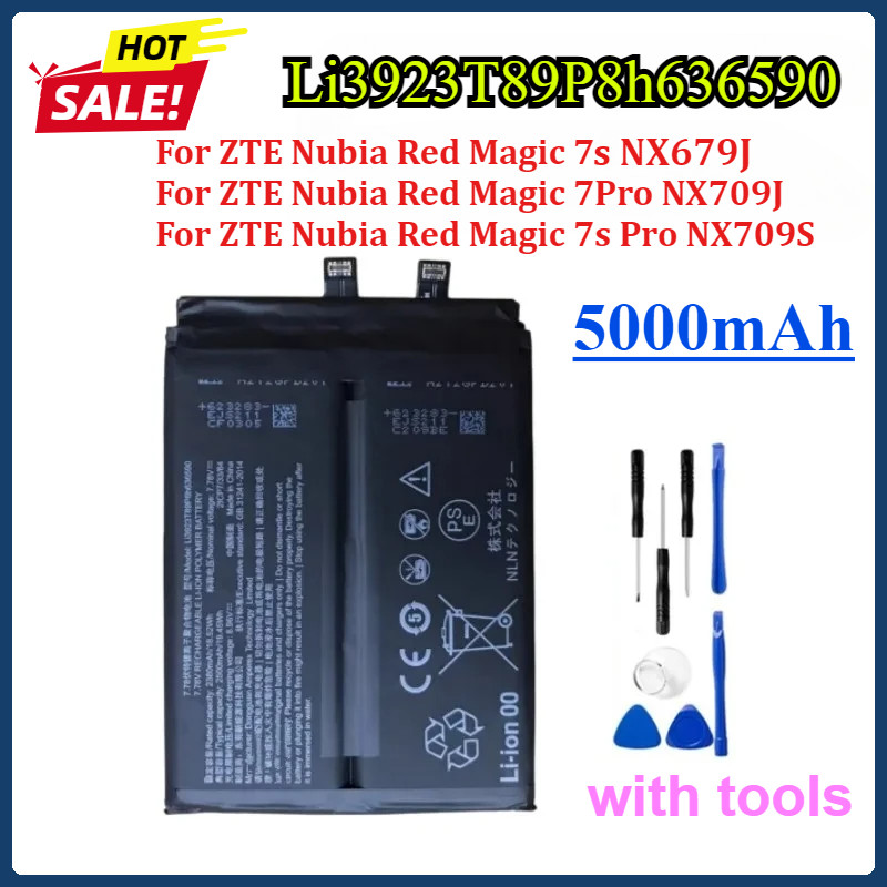 5000mAh Li3923T89P8h636590 Battery For ZTE Nubia Red Magic 7Pro NX709J / RedMagic 7s Pro NX709S Mobi