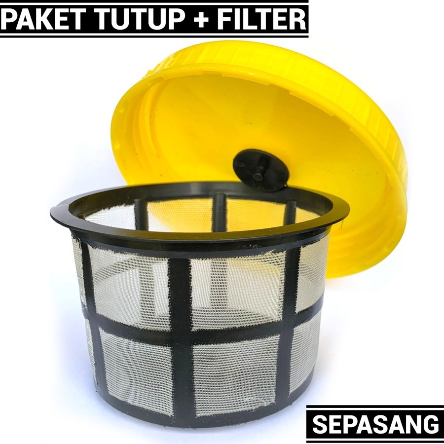 Paket Tutup dan Saringan Filter atas Tangki Sprayer MSA CBA Elektrik 16 Liter