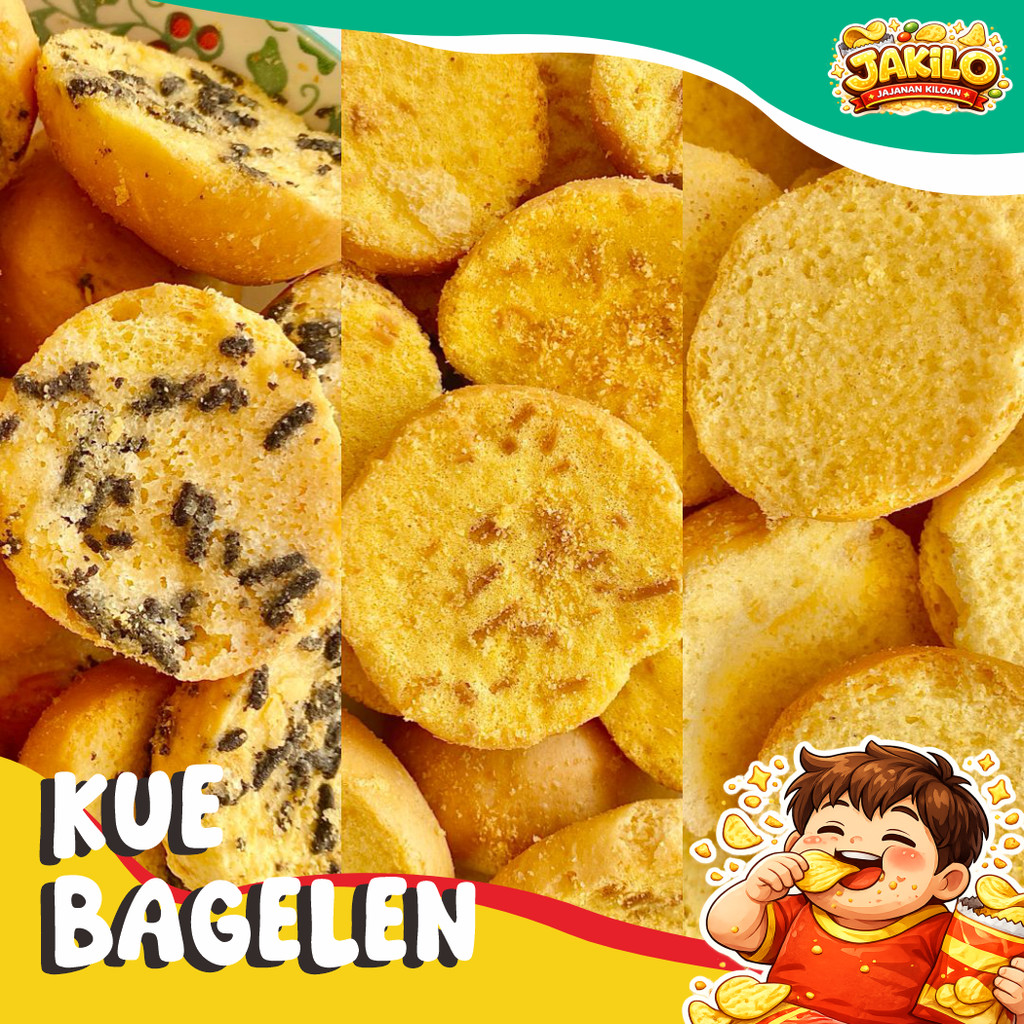 Kue Kering Bagelen 150gr Kue Bagelen Keju Meses Semir Kering Roombutter - JAKILO Jajanan Kiloan