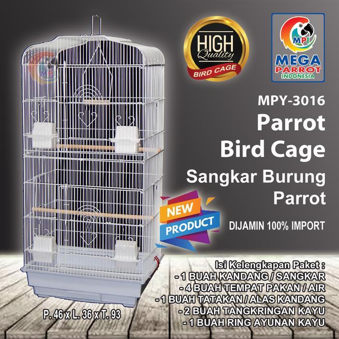 Kandang / Sangkar Burung Parrot MPY-3016 - Putih