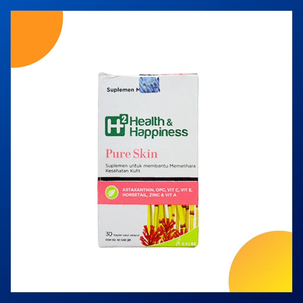 H2 Health & Happiness Pure Skin Botol 30 Kaplet