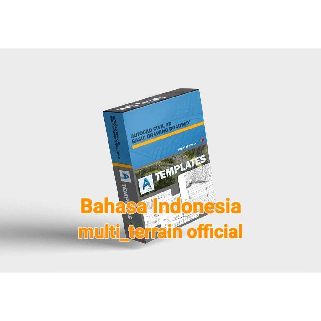Templates Autocad Civil 3d Roadway/Jalan Lengkap