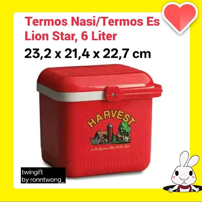 Termos Nasi/Termos ES, Lion Star, 6 liter, Kotak/Persegi