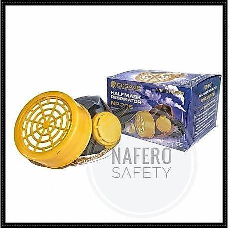 MASKER RESPIRATOR POLUSI GAS KIMIAHALF MASK SINGLE FILTER NP305 GOSAVE - RESSINGELGOSAVE