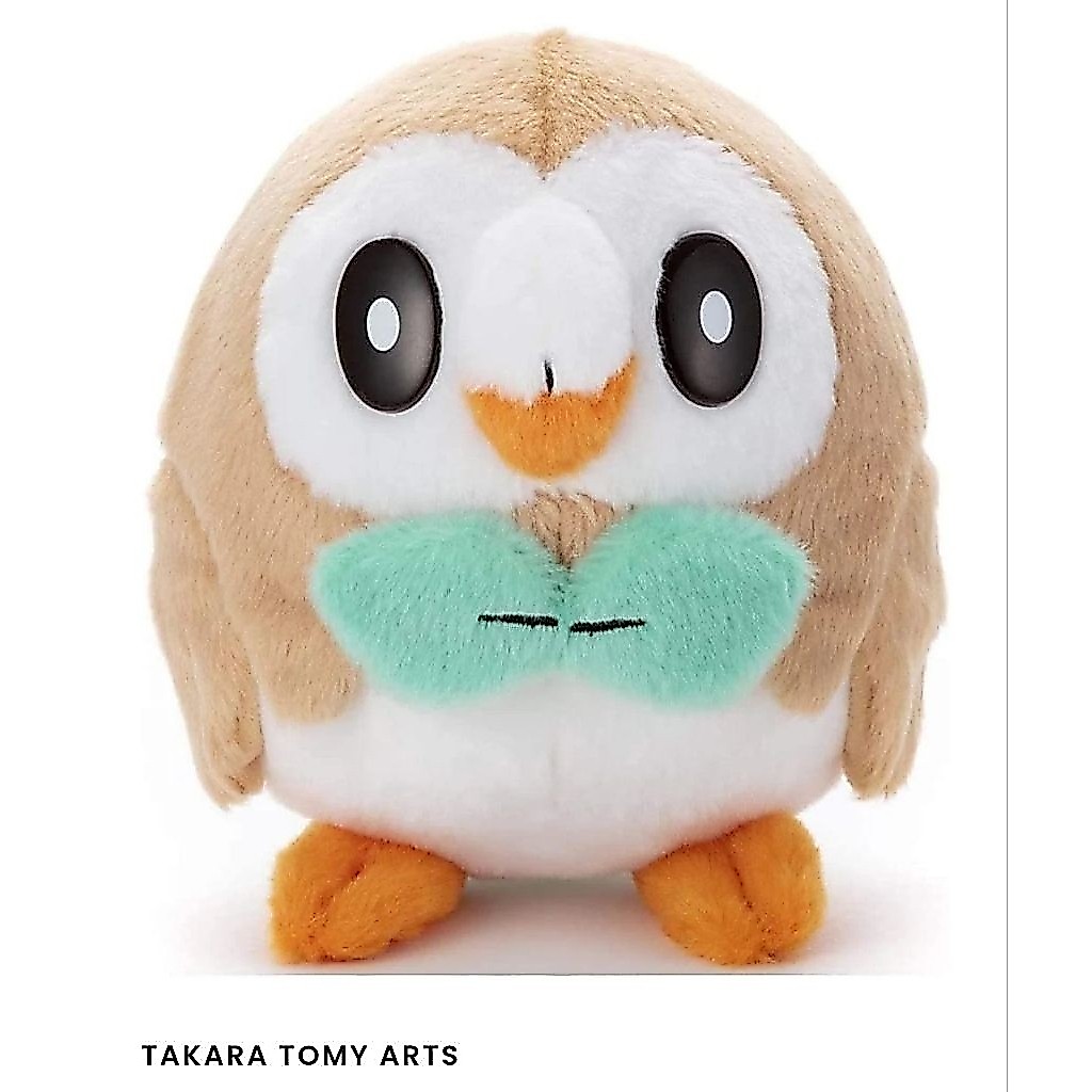 plush boneka toy mainan otentik japan Tarts takara rowlet pokemon center mokuroh