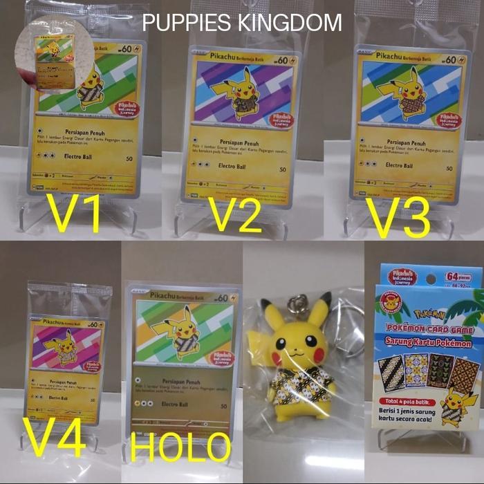 pikachu batik pikachu berkemeja batik pokemon tcg indonesia - V2 XATU
