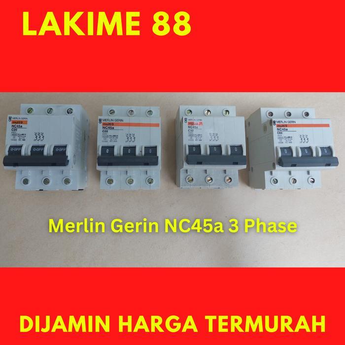 MCB Merlin Gerin NC45a 3 Phase ( 20A, 25A, 32A, 63A ) - 10A