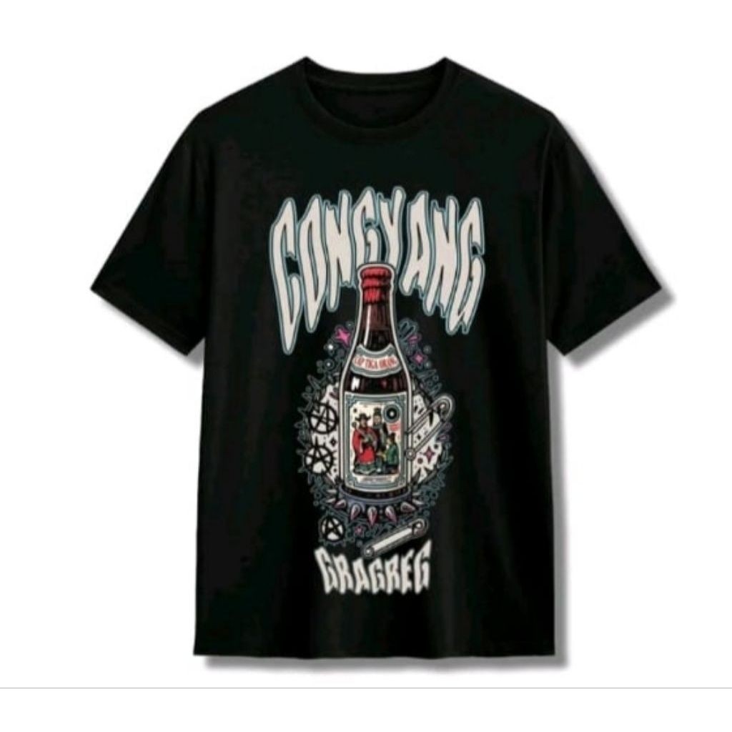Kaos sablon cong*yang gragregt-shirts distro unisex katun bahan adem