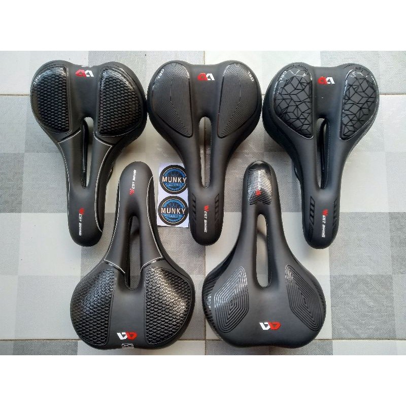 Foto Saddle sadel gel soft West Biking hollow cushion berlubang empuk lebar nyaman untuk sepeda RB MTB Seli