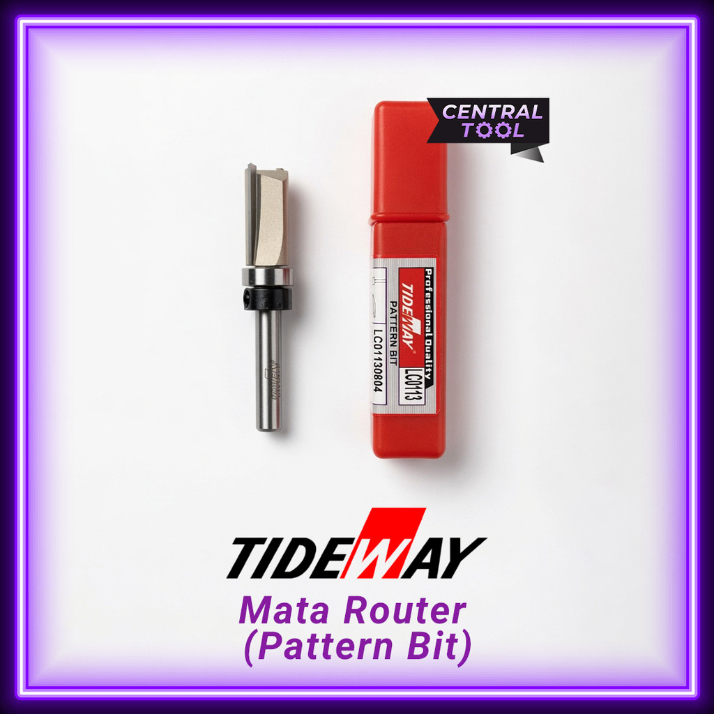 Mata Router Pattern Bit Tideway ¼” Shank 6mm