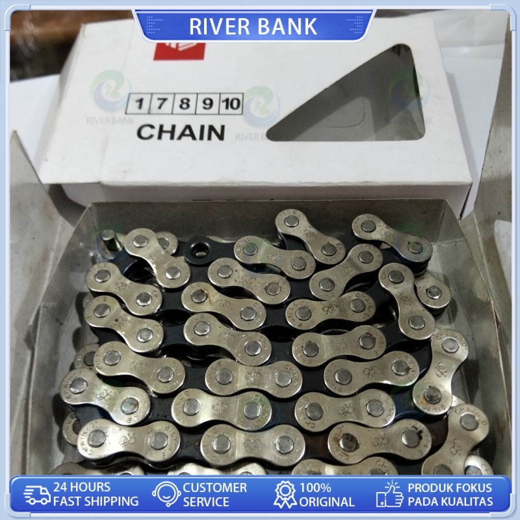 chain Polygon 7 8 speed Rante sepeda operan gigi rantai sepeda 7 8 speed