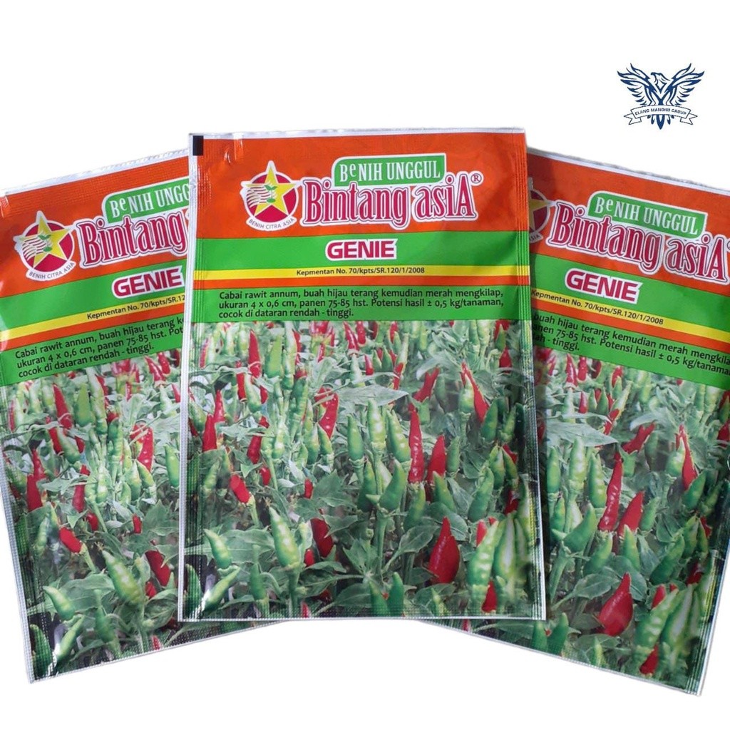 Genie 10gr Benih Cabe Rawit Bintang Asia 100% Original Dewata 43 F1, ORI 212